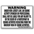 Signmission 14 in Height, Vinyl, 14" x 10", WS-D-1014-New Jersey WS-D-1014-New Jersey